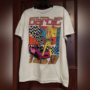 NWOT-Barbie "PHENOMENAL" Hot Pink Race Car Tee Shirt